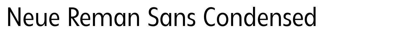Neue Reman Sans Condensed image